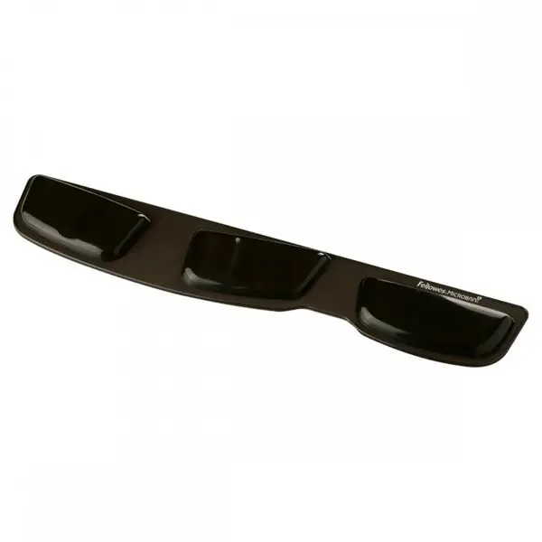 Podkładka do klawiatury Fellowes Health-V Crystal ergonomiczna żelowa, czarna, Fellowes, 46.6x8.6 cm w sklepie Wasserman.eu