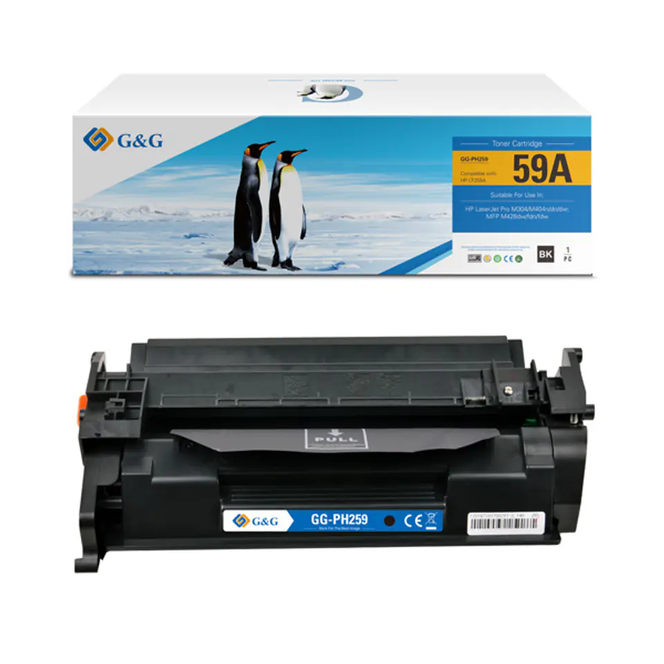 ⁨G&G kompatybilny toner z HP CF259A, NT-PH259, HP 59A, black, 3000s, BEZ CHIP-A⁩ w sklepie Wasserman.eu