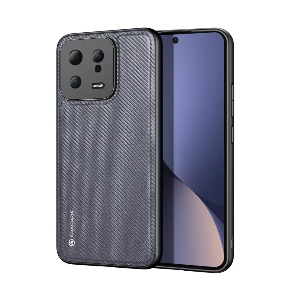 ⁨Dux Ducis Fino etui do Xiaomi 13 pokrowiec z silikonową ramką szare⁩ w sklepie Wasserman.eu