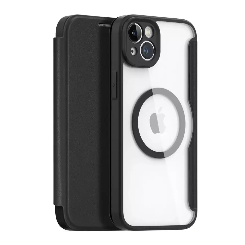 ⁨Dux Ducis Skin X Pro etui iPhone 14 Plus magnetyczny pokrowiec MagSafe z klapką czarny⁩ w sklepie Wasserman.eu