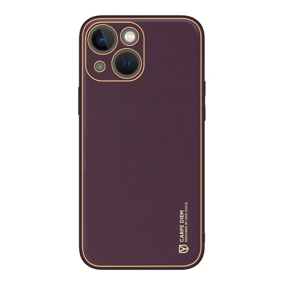 ⁨Dux Ducis Yolo etui iPhone 14 Plus elegancki pokrowiec ze skóry ekologicznej fioletowy⁩ w sklepie Wasserman.eu