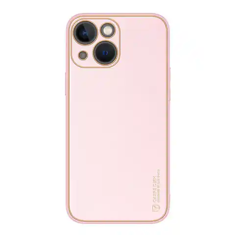 ⁨Dux Ducis Yolo etui iPhone 14 Plus elegancki pokrowiec ze skóry ekologicznej różowy⁩ w sklepie Wasserman.eu