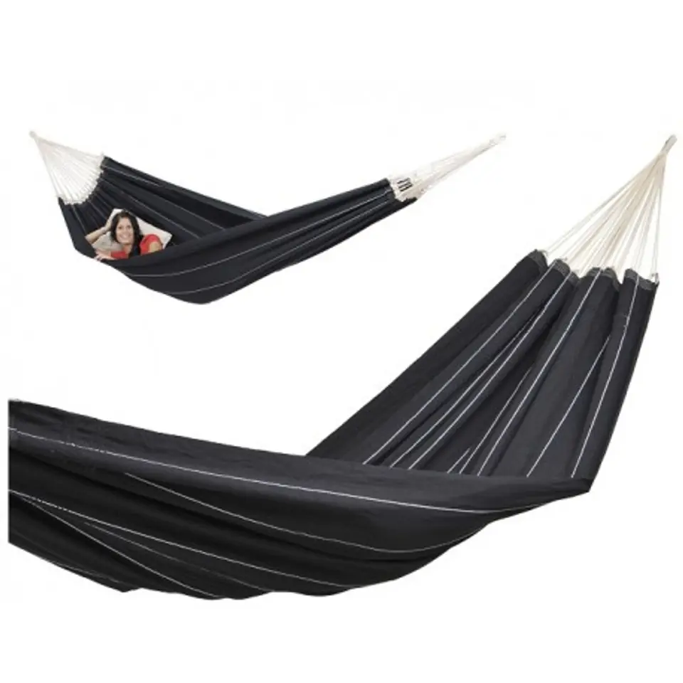 ⁨Hammock barbados black 230x150cm⁩ at Wasserman.eu