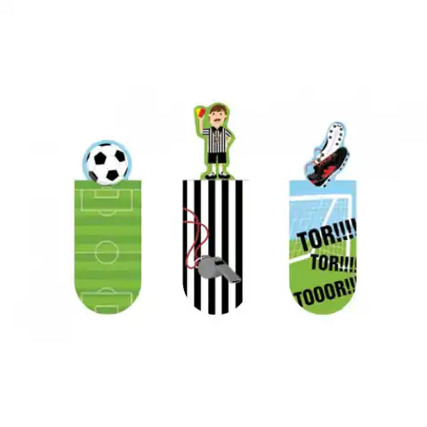 ⁨Magnetic bookmarks - football⁩ at Wasserman.eu