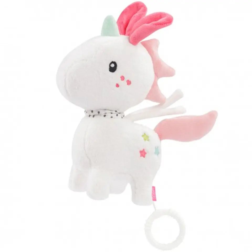 ⁨Mascot with music box, unicorn aiko, from the collection: aiko and yuki⁩ at Wasserman.eu