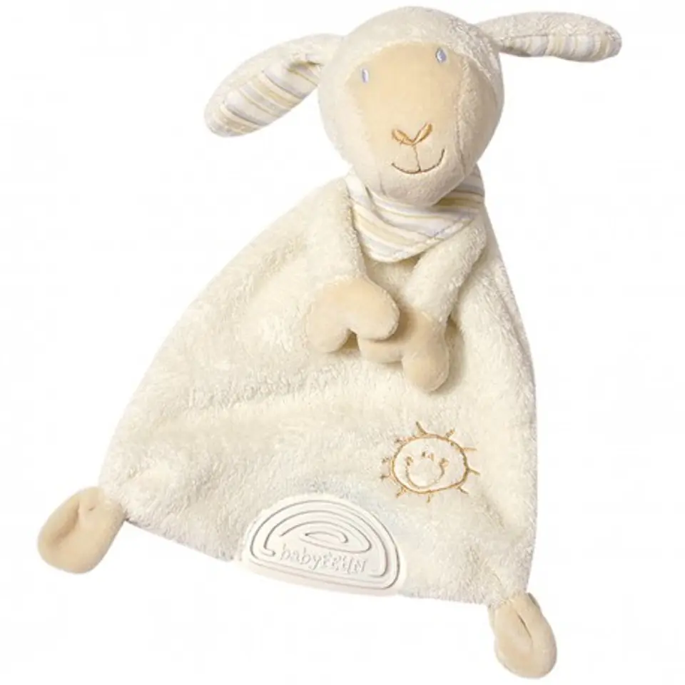 ⁨The first cuddly toy, lamb, from the collection: love me⁩ at Wasserman.eu