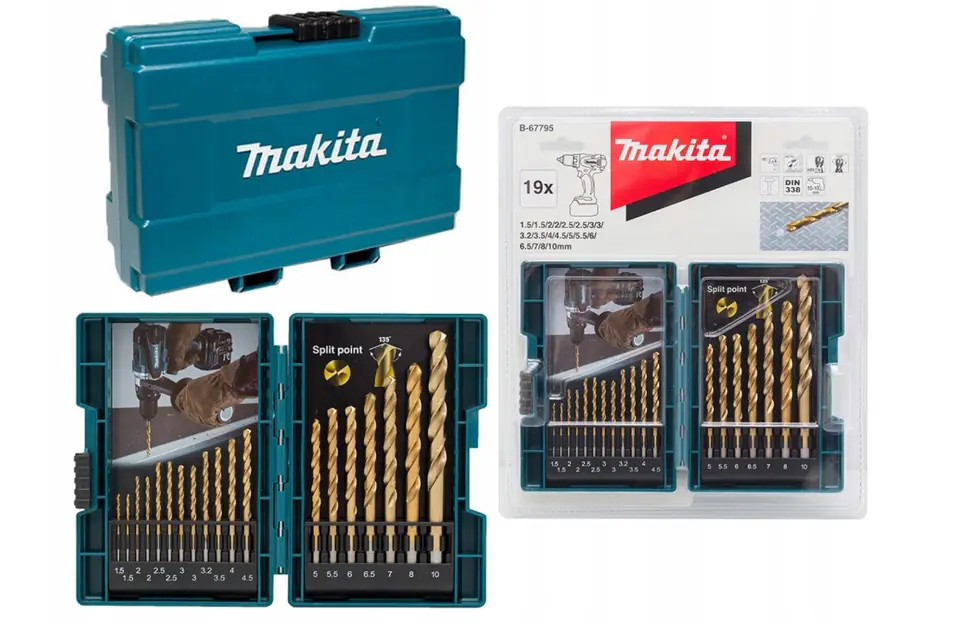 ⁨MAKITA ZEST. DRILL. TITANIUM HSS-G TIN 19pcs.⁩ at Wasserman.eu