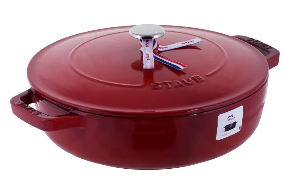 ⁨Patelnia żeliwna głęboka STAUB 40511-475-0 - 24 cm⁩ w sklepie Wasserman.eu