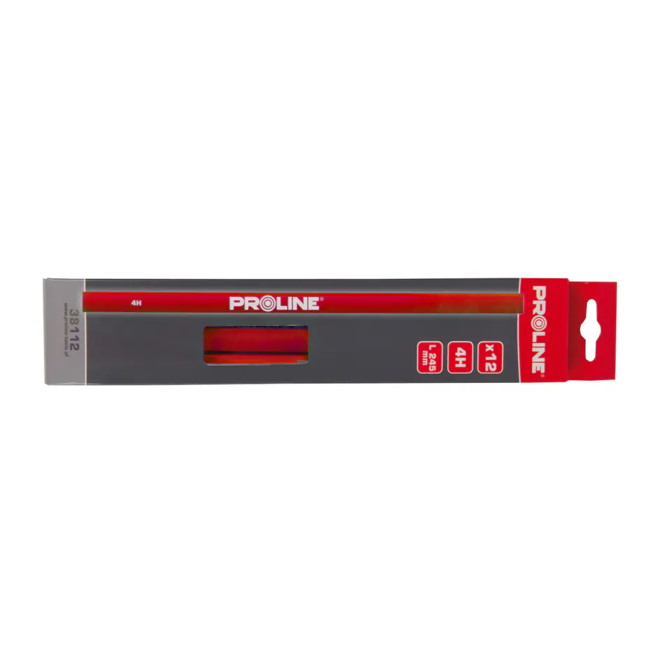 38212 Zimmermann Bleistift rot HB 245mm, 12Stück, Proline im Wasserman.eu