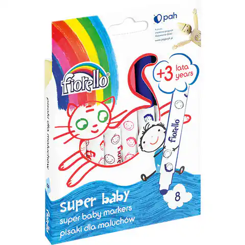 ⁨Pisaki SUPER BABY dla maluchów Fiorello 8kol 160-2033 GR-F165⁩ w sklepie Wasserman.eu