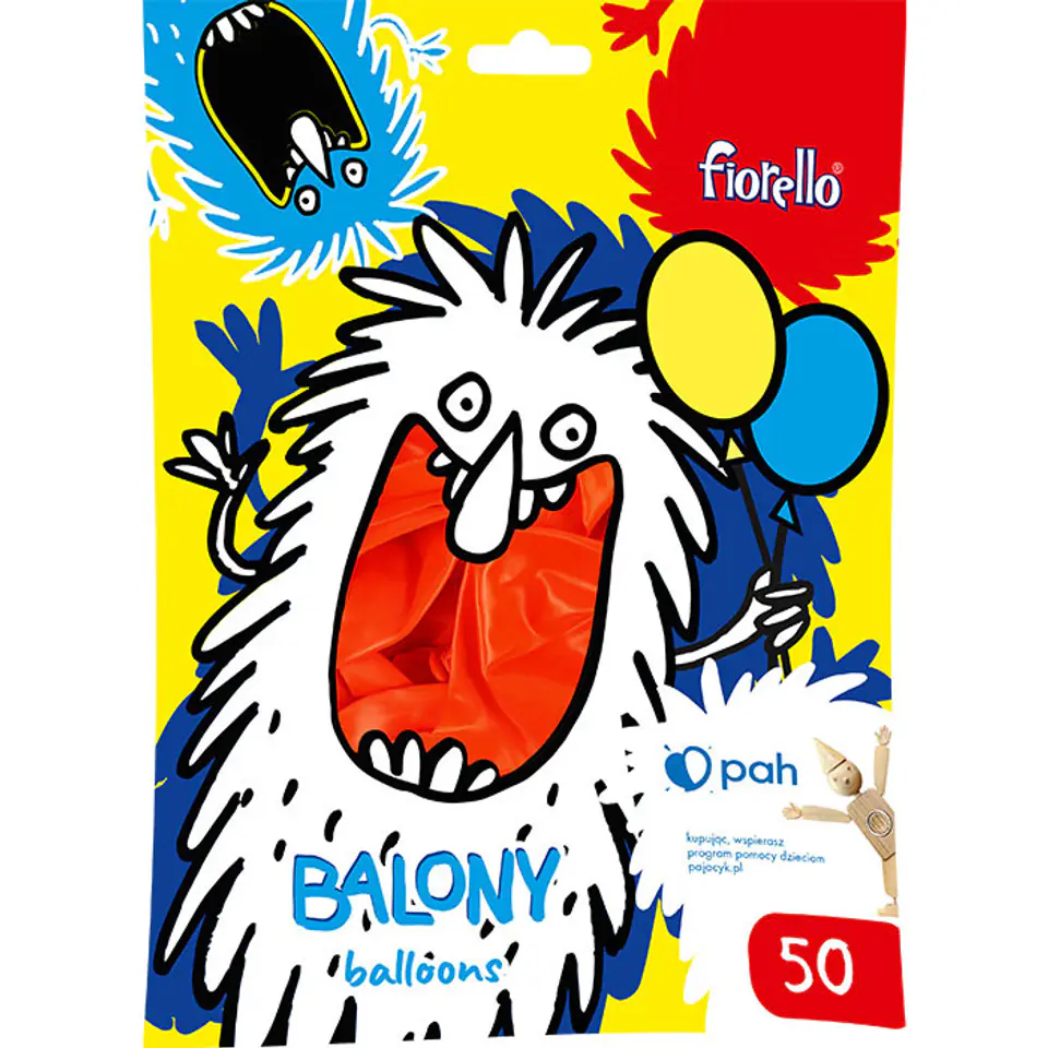 ⁨Balony 12` metalizowane CZERWONE (50) 170-2634 FIORELLO⁩ w sklepie Wasserman.eu