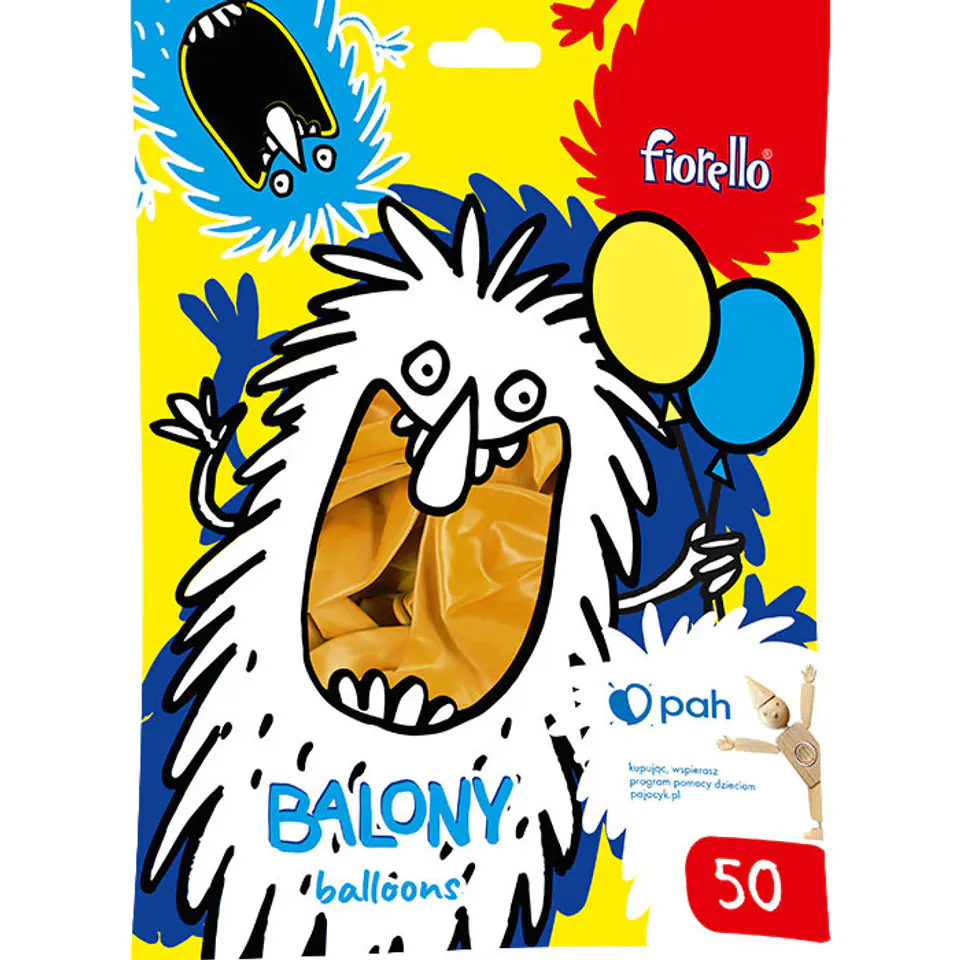 ⁨Balony 12` metalizowane ZŁOTE (50) 170-2635 FIORELLO⁩ w sklepie Wasserman.eu