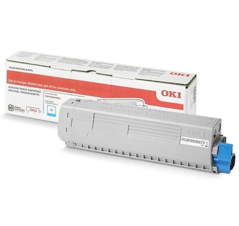 ⁨Toner C824/834/844 5k 47095703 cyan⁩ w sklepie Wasserman.eu