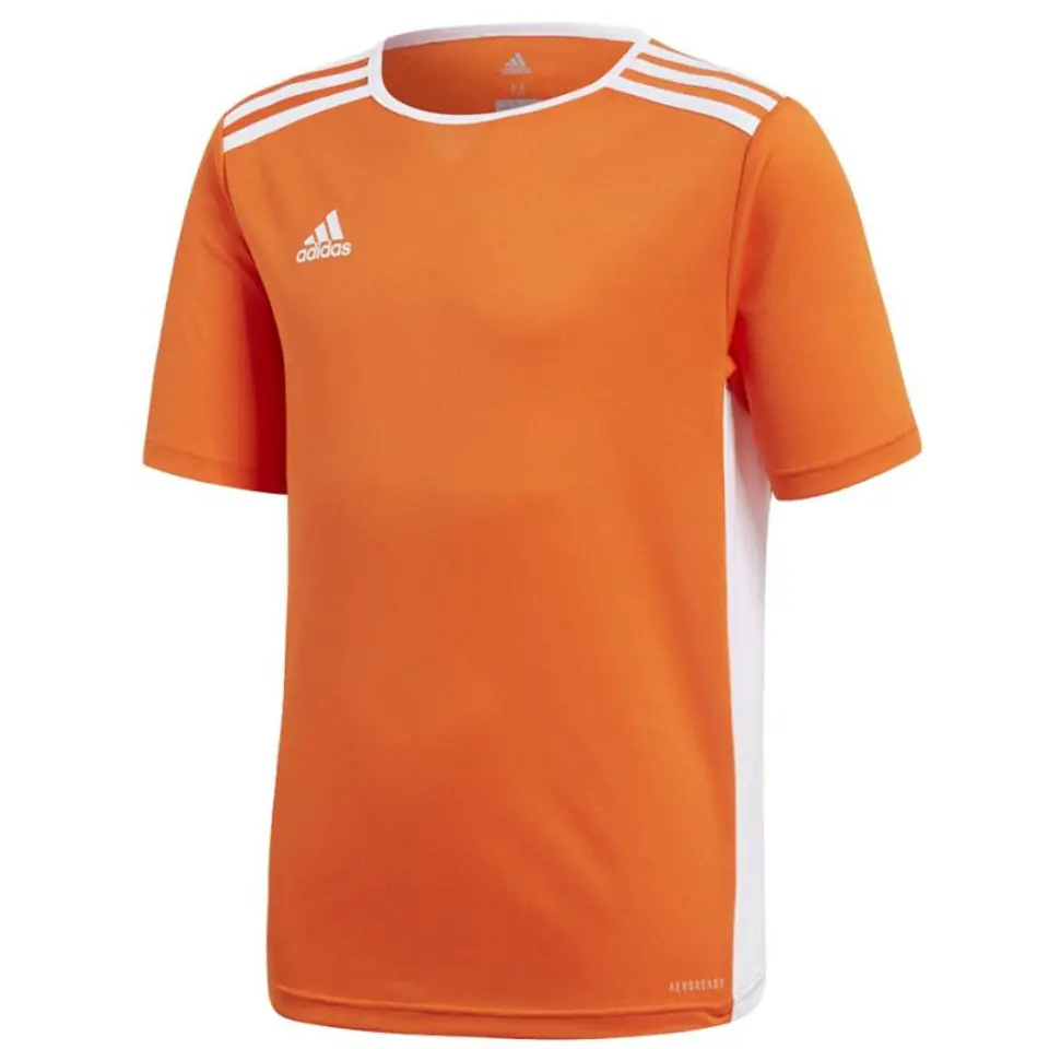 ⁨Koszulka adidas Entrada 18 JSY Y Jr CF1043 (kolor Pomarańczowy, rozmiar 116 cm)⁩ w sklepie Wasserman.eu