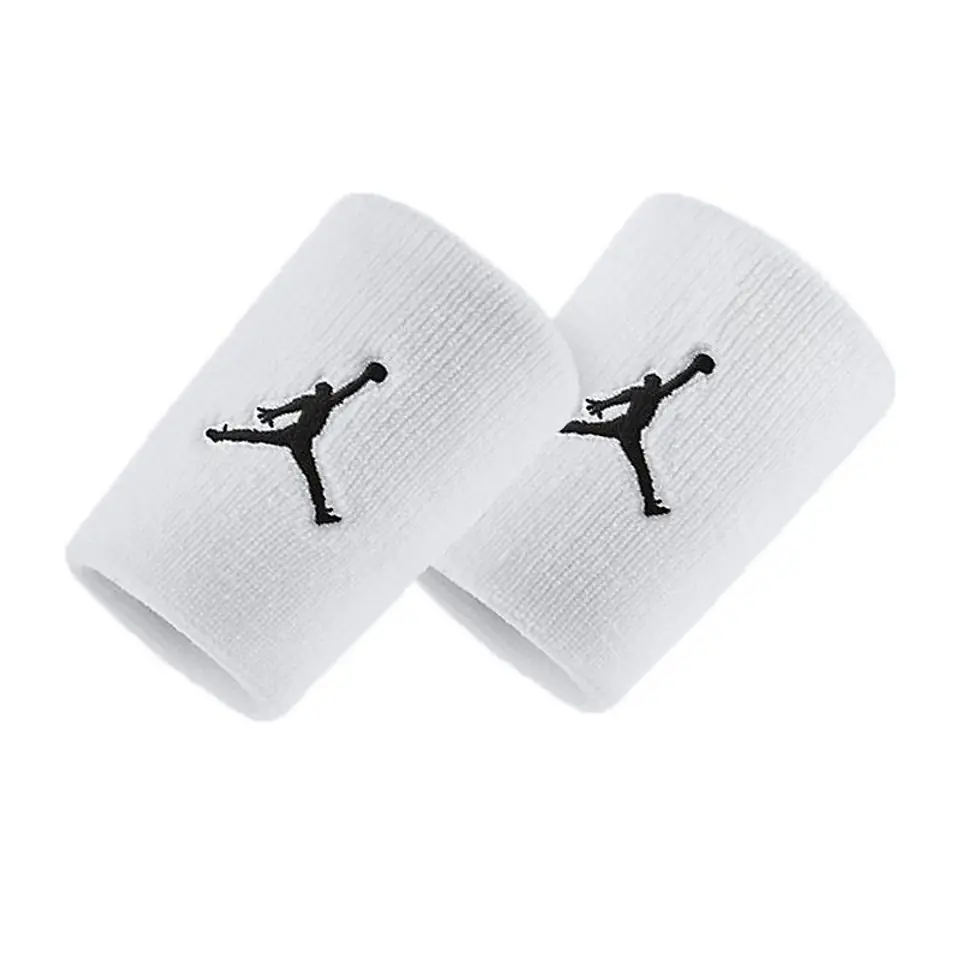 ⁨Frotki, opaski na nadgarstek Nike Jordan Wristband JKN01 (kolor Biały, rozmiar ONE SIZE)⁩ w sklepie Wasserman.eu