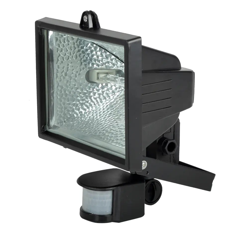 66153 Lampa halogenowa ścienna z czujnikiem ruchu 500W, Mega w sklepie Wasserman.eu