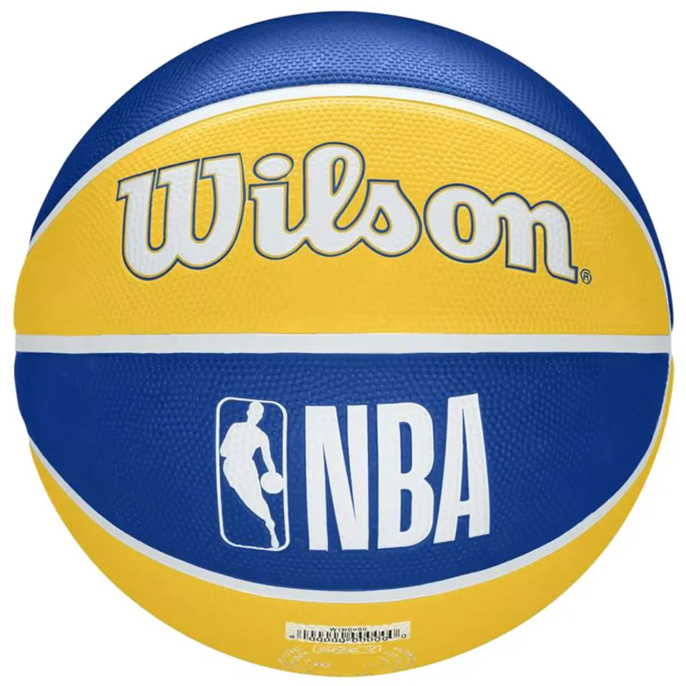 ⁨Piłka Wilson NBA Team Golden State Warriors Ball WTB1300XBGOL (kolor Niebieski. Żółty, rozmiar 7)⁩ w sklepie Wasserman.eu