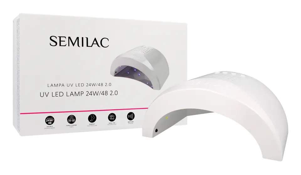 ⁨SEMILAC Lampa do paznokci UV LED 24W/48 2.0⁩ w sklepie Wasserman.eu