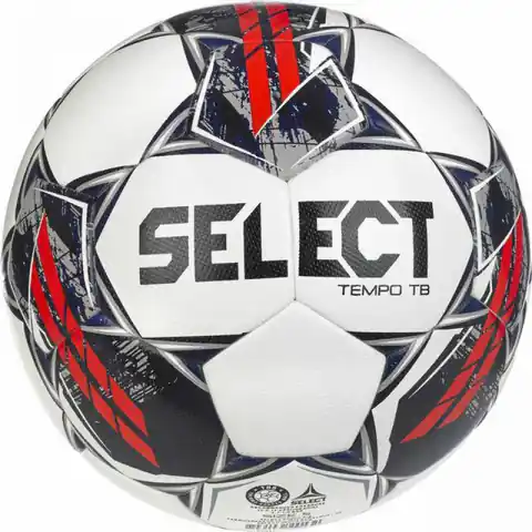 ⁨Piłka nożna Select Tempo TB (kolor Biały. Czerwony, rozmiar 4)⁩ w sklepie Wasserman.eu