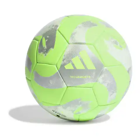 ⁨Piłka nożna adidas Tiro League TB (kolor Zielony. Szary/Srebrny, rozmiar 5)⁩ w sklepie Wasserman.eu