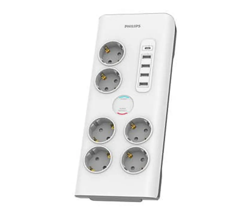 ⁨Surge protector 6 AC sockets Fr 40W, 2 m⁩ at Wasserman.eu