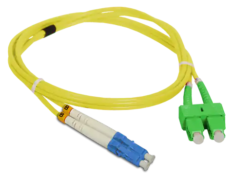 ⁨Alantec FOC-SCALC-9SMD-1 fibre optic cable 1 m SC LC G.652D Yellow⁩ at Wasserman.eu