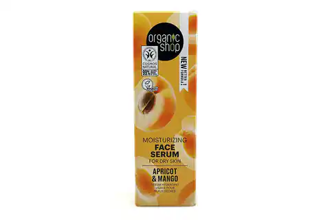 ⁨Organic Shop OS Moisturizing Face Serum for dry skin Apricot and Mango, 30 ml⁩ w sklepie Wasserman.eu