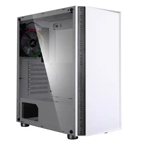 ⁨Enclosure R2 ATX Mid Tower PC Case 120mm fan White⁩ at Wasserman.eu