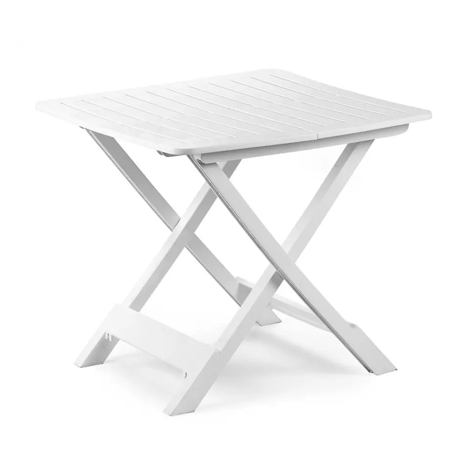 ⁨Stół stolik ogrodowy składany - biały 70 cm⁩ w sklepie Wasserman.eu
