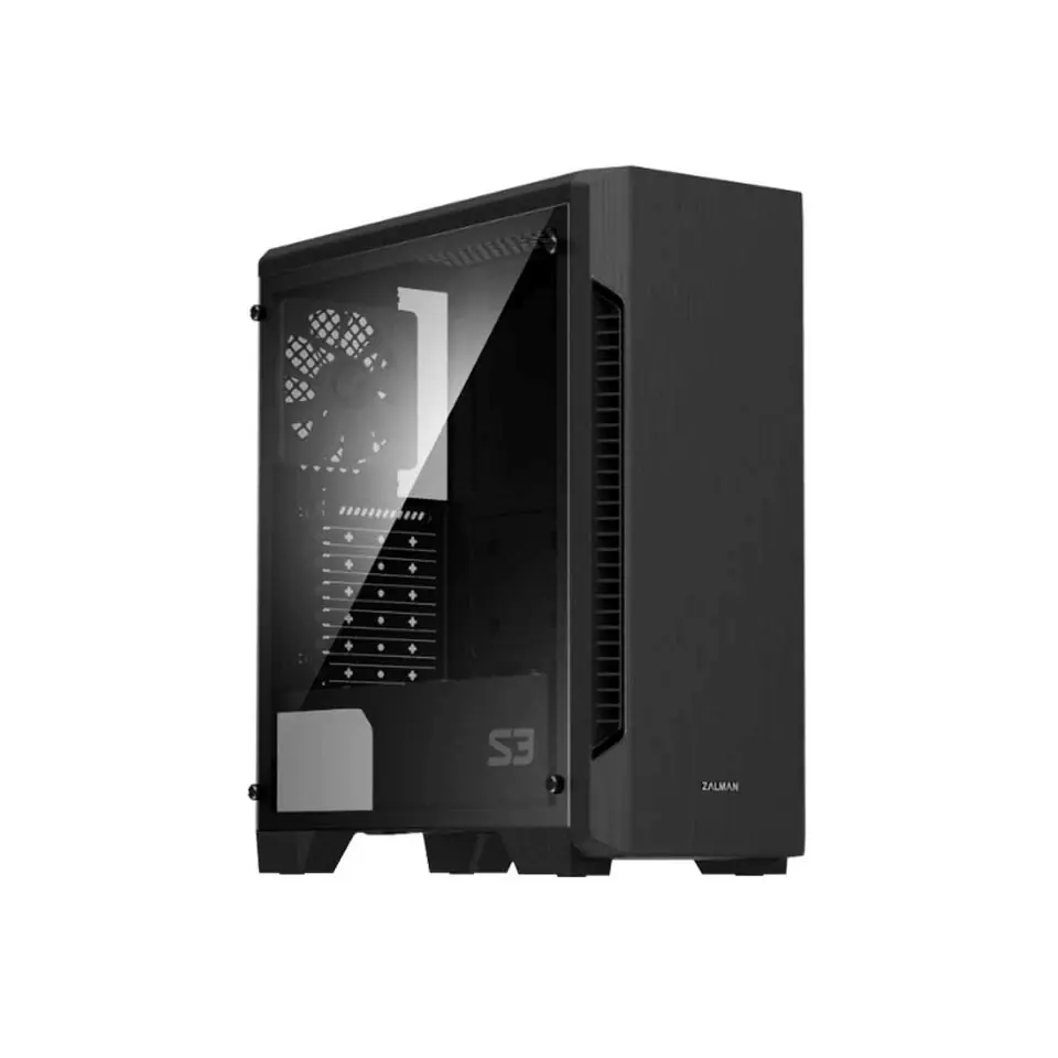 ⁨S3 TG ATX Mid Tower PC Case TG fan x3⁩ at Wasserman.eu