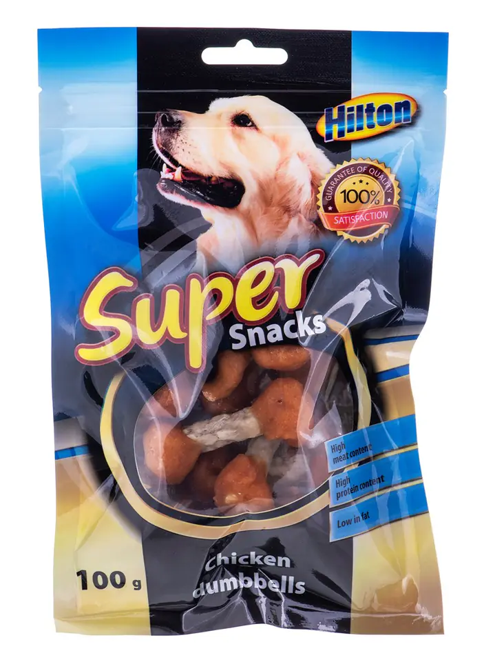 ⁨HILTON Chicken dumbbells - Dog treat - 100 g⁩ at Wasserman.eu