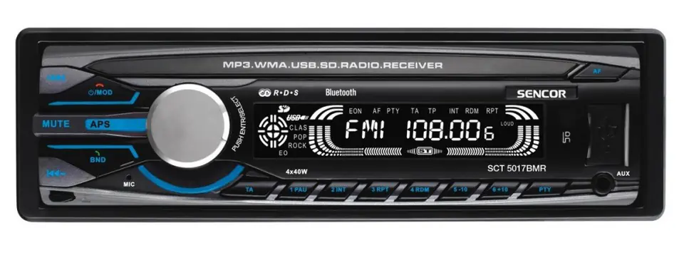 ⁨Car radio MP3 USB SD AUX SCT 5017BMR⁩ at Wasserman.eu