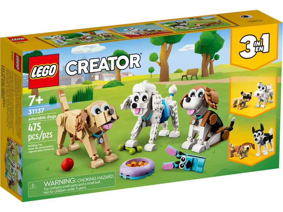 ⁨LEGO 31137 Creator 3w1 - Urocze psiaki⁩ w sklepie Wasserman.eu