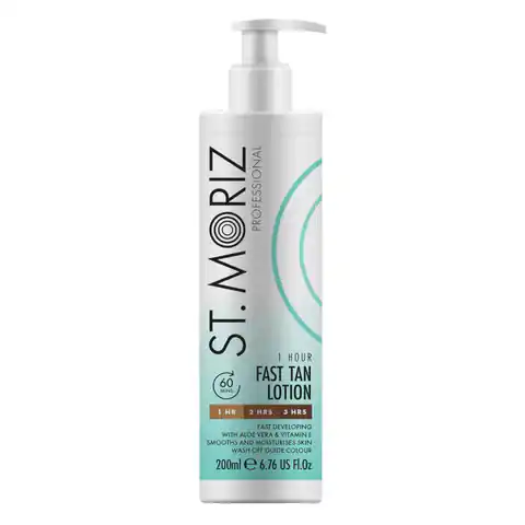 ⁨St.Moriz Professional 1 Hour Fast Tan Lotion Self-tanning lotion for body and face 200ml⁩ at Wasserman.eu