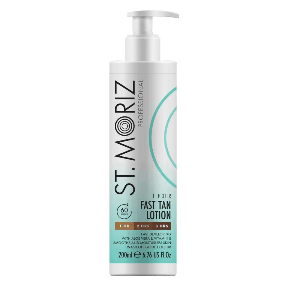 ⁨St.Moriz Professional 1 Hour Fast Tan Lotion Self-tanning lotion for body and face 200ml⁩ at Wasserman.eu