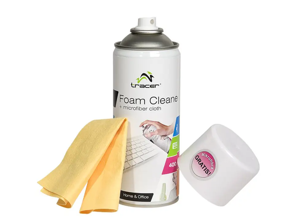 Foam Cleane 400ml+Microfiber cloth at Wasserman.eu