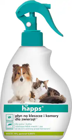 ⁨Liquid for ticks and mosquitoes for animals Happs 200ml⁩ at Wasserman.eu