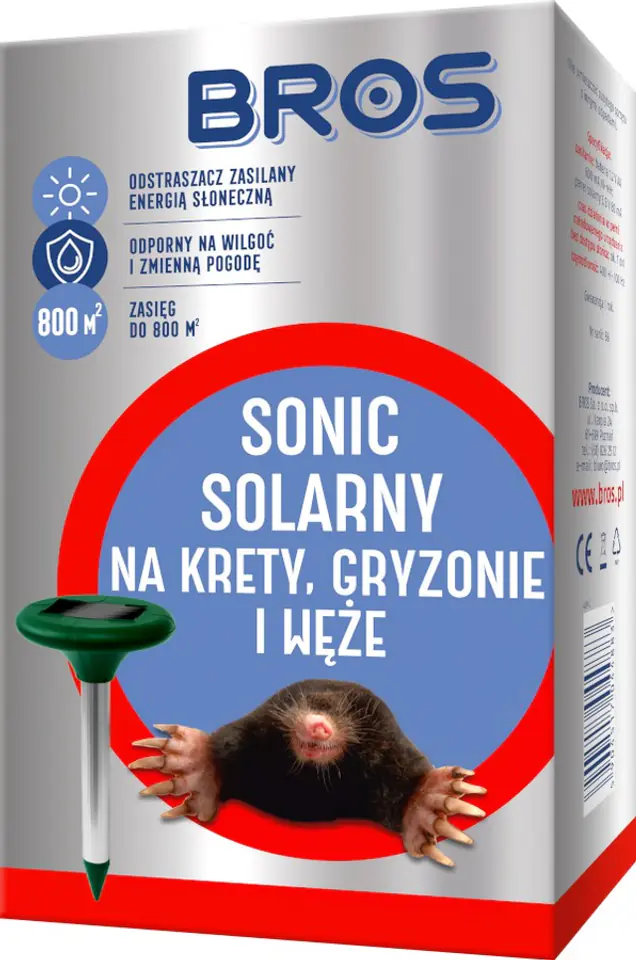 ⁨ODSTRASZA KRETY, SONIC SOLARNY⁩ w sklepie Wasserman.eu