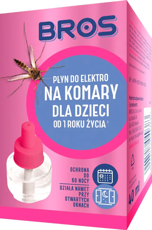 ⁨Liquid for 60 nights to Bros Elektro from 1 year of age for mosquitoes⁩ at Wasserman.eu