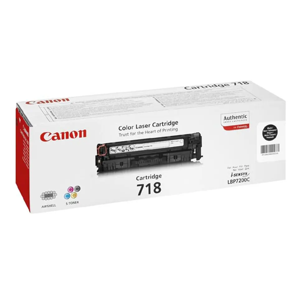 ⁨Canon oryginalny toner CRG718, black, 6800s, 2662B005, Canon LBP-7200Cdn, dual pack, 2szt, O⁩ w sklepie Wasserman.eu