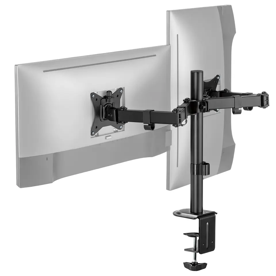 ⁨Uchwyt na dwa monitory Spacetronik SPA-120⁩ w sklepie Wasserman.eu