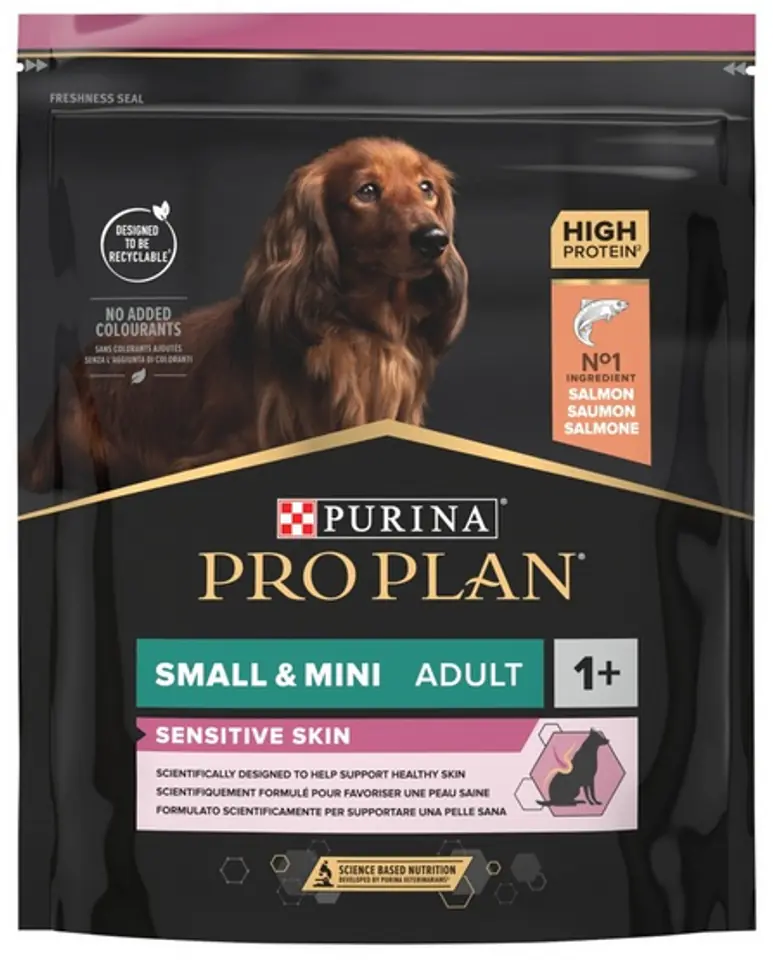 ⁨Purina Small & Mini Adult Sensitive Skin 700 g Salmon⁩ at Wasserman.eu