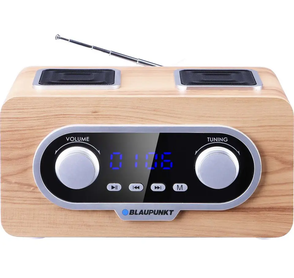 ⁨Blaupunkt PP5.2CR radio Portable Wood⁩ at Wasserman.eu