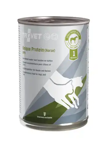 ⁨TROVET Unique Protein UPH with horse - Wet dog and cat food - 400 g⁩ at Wasserman.eu