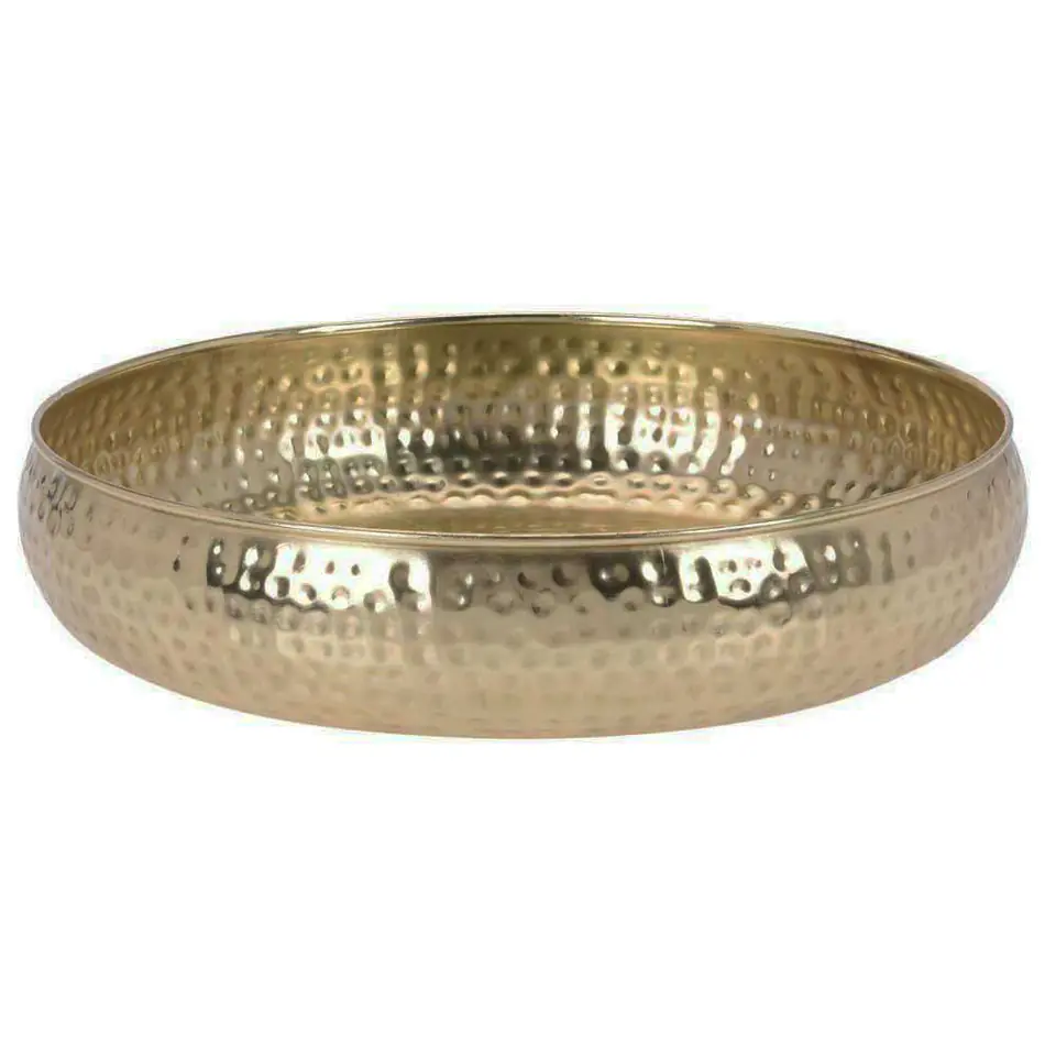 Złota metalowa patera 30 cm w sklepie Wasserman.eu