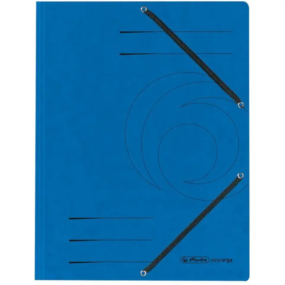 ⁨Teczka z gumką na dokumenty A4 z zakładkami Colorspan niebieska 10843910 HERLITZ⁩ w sklepie Wasserman.eu