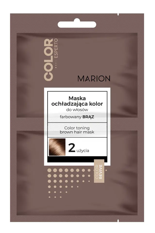 ⁨Marion Color Esperto Maska do włosów ochładzająca kolor - farbowany brąz 20mlx2⁩ w sklepie Wasserman.eu