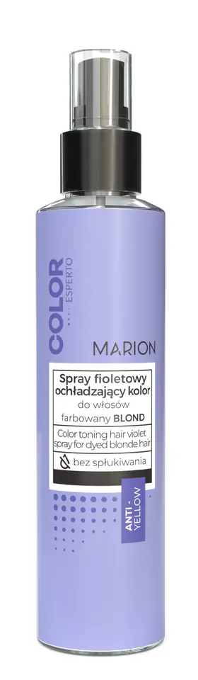 ⁨Marion Color Esperto Spray fioletowy do włosów ochładzający kolor - farbowany blond 150ml⁩ w sklepie Wasserman.eu