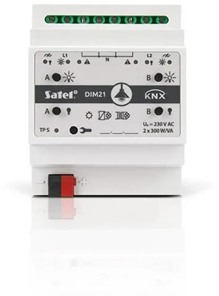 ⁨SATEL KNX 2-channel dimming actuator KNX-DIM21⁩ at Wasserman.eu