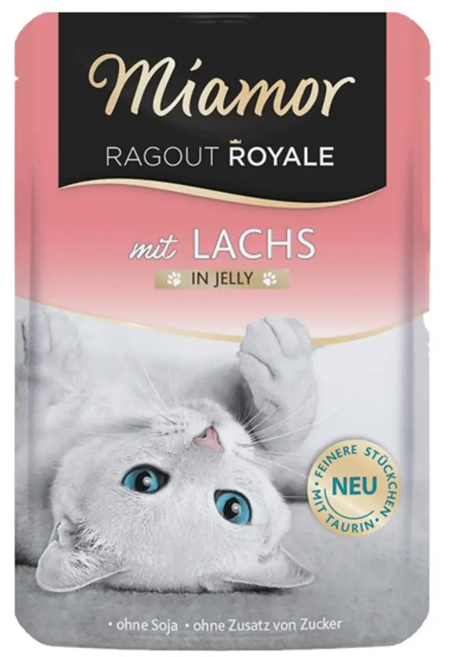 ⁨Miamor Ragout Royale with Salmon in jelly sachet 100g⁩ at Wasserman.eu